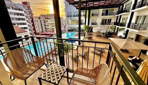 Studio with Pool View