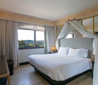 Suite Regia, 1 King, Fireplace with Vineyard View