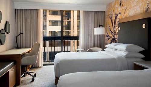 Double Room with Two Double Beds and Atrium View