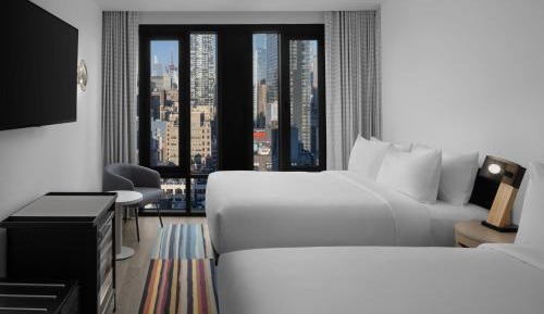 Queen Room with Two Queen Beds and City View