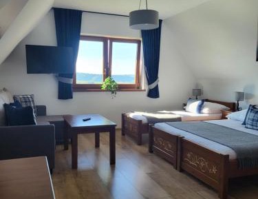 Family Room with Mountain View