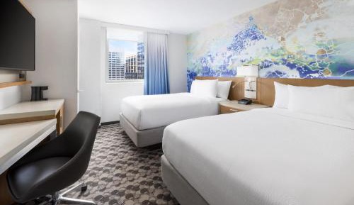 2 Double Bed River View, Larger Guest room, 2 Double