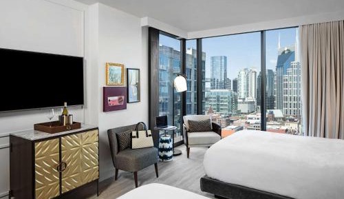 Queen Room with Two Queen Beds and City View