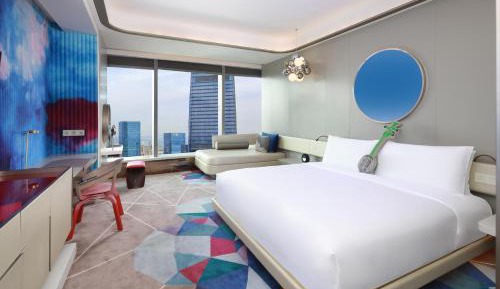 Sensational King, Guest room, 1 King, Suzhou Center view