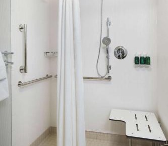 Two Bedroom Suite - Queen in Each - Roll-In Shower Mobility Accessible