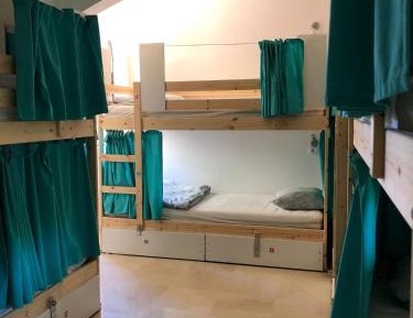 Bed in mixed shared room for 8 guests