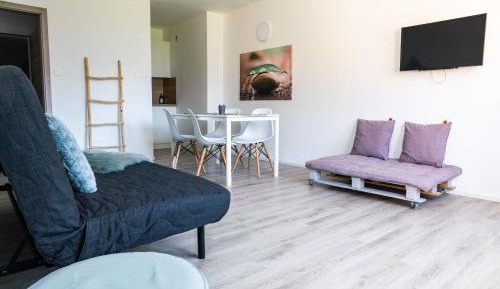 One-Bedroom Apartment with Balcony and Mountain View  