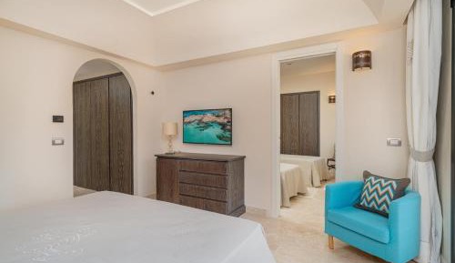 Prestige Two Bedroom Family Room with Partial Sea View