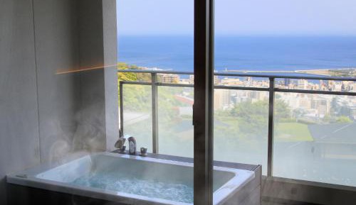Deluxe Twin Room with Open Air Bath - Sea View