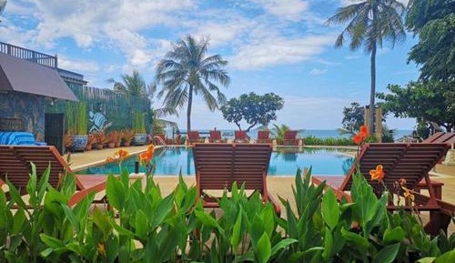 Poolside Villa with Sea View