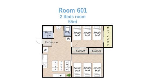 Two-Bedroom Deluxe Apartment with Balcony