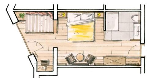 Suite with Mountain View