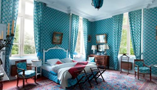 Blue Deluxe Double Room with Garden View
