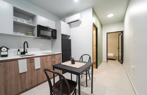Santurce Apartment | Patio Elba Standard 1 BDR Queen Bed (no windows)