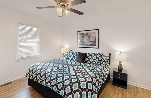 Salisbury House | Perfectly located home with deck, open layout, smart TVs, central AC, & W/D