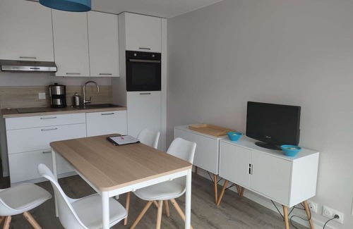 Arzon Apartment | A Louer Appartement T1bis Terrasses de Kerjouanno vue mer