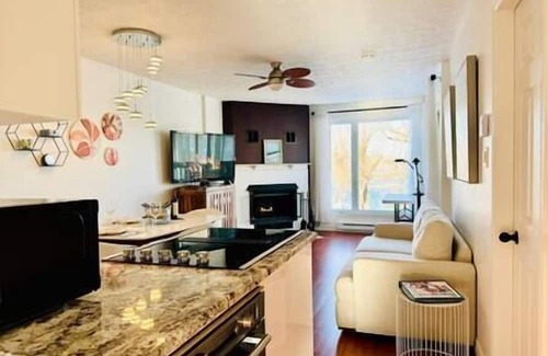 Magog Apartment | Folie d'O, Sauna,Spa,Lac,gym