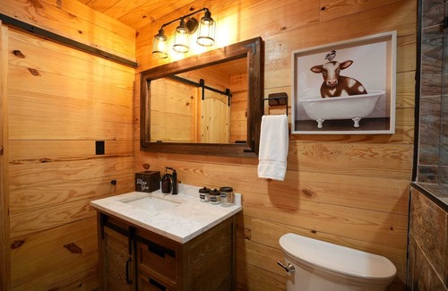 Bridgeport Cabin | CampQYB- Modern Lux Cabin, Hot Tub, FirePit, Games