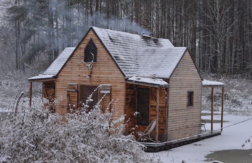 Kolczyglowy Boat Rental | heather hut, cottage on a pond + 2 hectars of area