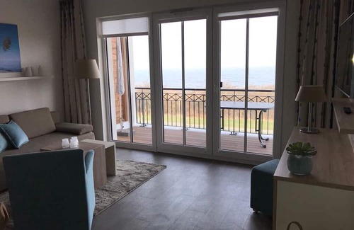 Borgerende Apartment | Exclusive Baltic Sea suite with fantastic sea view and pool/wellness area