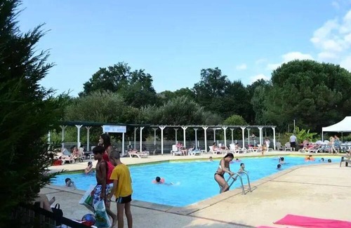 Saint-Paul-les-Dax House | Camping les Pins du Soleil* - Mobile home 3 rooms 4 people with air conditioning - TV