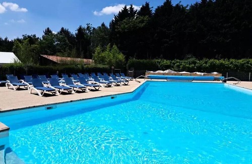 Saint-Paul-les-Dax House | Camping les Pins du Soleil* - Mobile home 3 rooms 4 people with air conditioning - TV