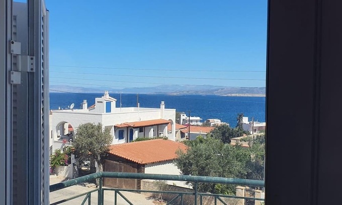 Souvala Apartment | Apartment 'Anthippi's Sea View' with Sea View, Wi-Fi and Air Conditioning