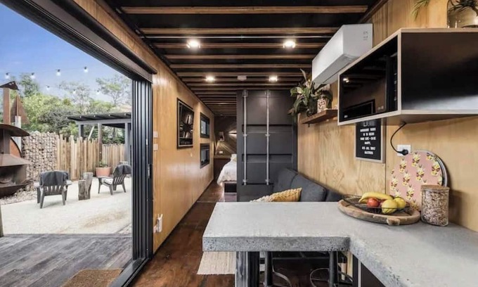 St Leonards Cabin | A quirky yet functional 40ft shipping container.