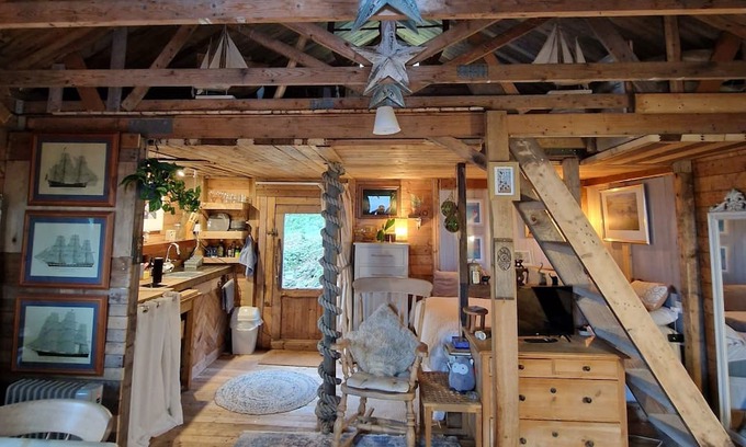 Penrhyn Bay Cabin | Hills above and sea below - The Crow's Nest 🐦‍⬛