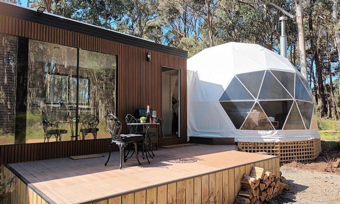 Musk House | Daylesford Luxury Eco Retreat. A Romantic Dome Getaway for Couples