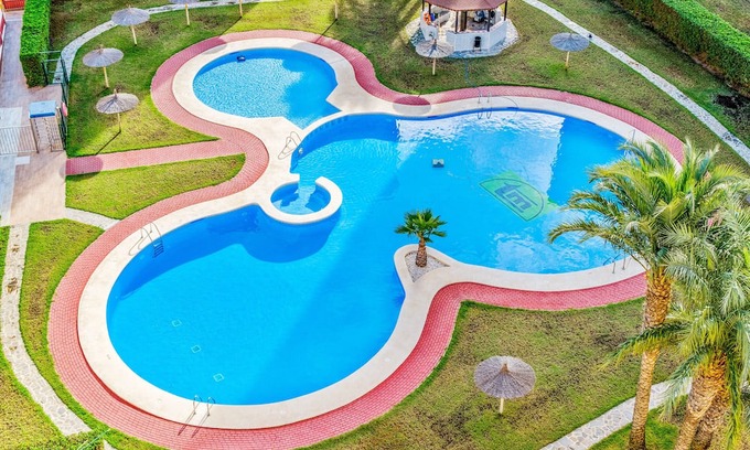 San Javier Apartment | Apartment 'Puerto Mar I Bloque 5 9-5' with Shared Pool, Shared Terrace and Wi-Fi