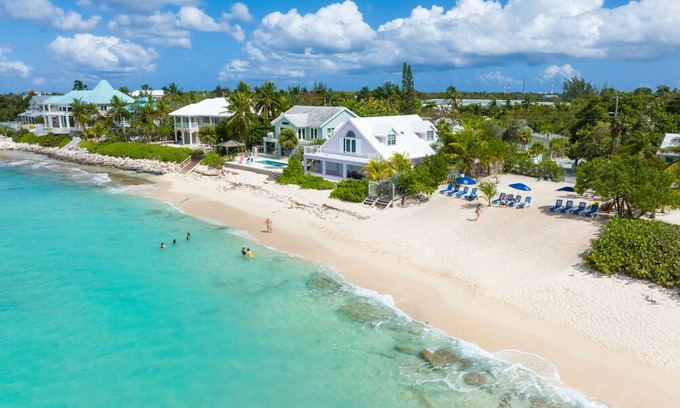 West Bay Condo | 7 Mile Beach views from the Roof terrace. Luxury Condo with Private Beach Club