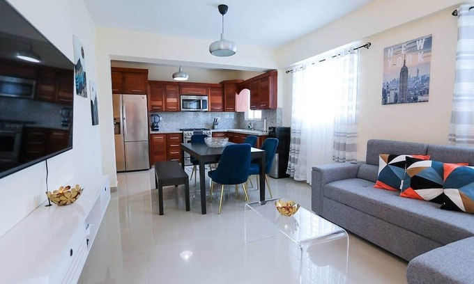 San Cristobal Apartment | LUXURY 2BR/2BA APT W. A|C Garage & ROOF TOP