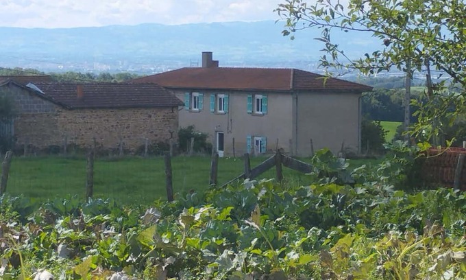 Coutouvre Other | Hydrangea farmhouse with views of the surrounding hills