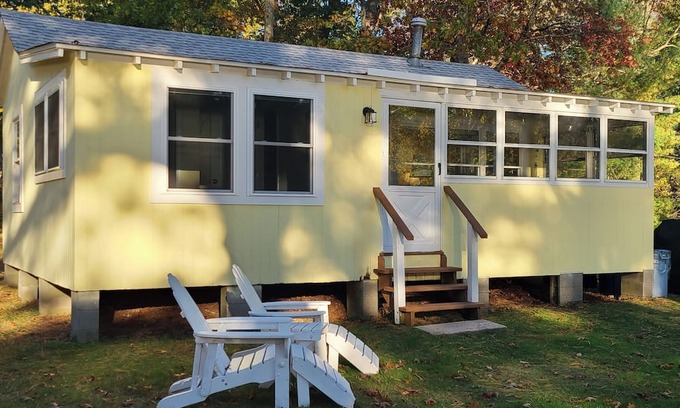 Voluntown Cabin | Waterfront 1-bedroom cabin on 11+ acre waterfront estate on beautiful Beach Pond