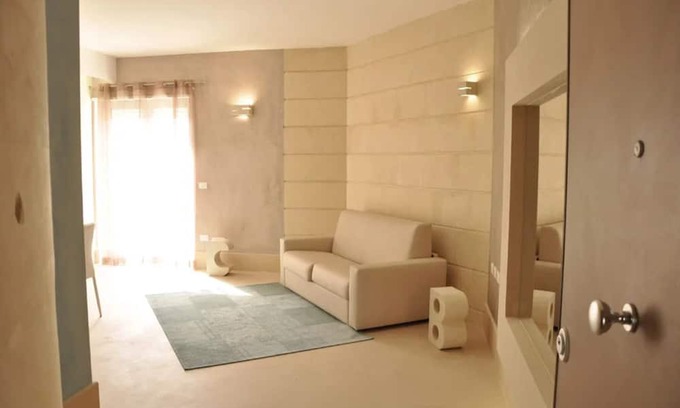 Otranto Apartment | Apartment 'Biancomare Otranto - 3' with Private Terrace, Wi-Fi and Air Conditioning
