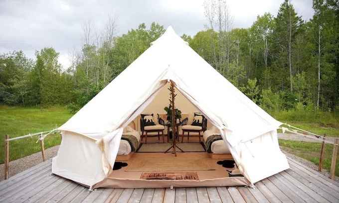 Miller Lake House | Bear Cave Glamping Tent