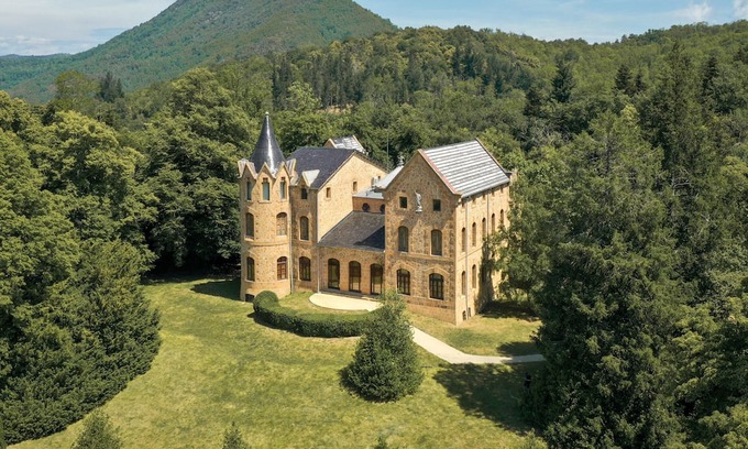 Sant Hilari Sacalm Villa | Elegant Modernist castle in Catalonia, Spain with pool, tower and chapel