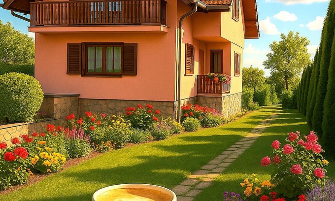 Balatongyorok House | Charming building in beautiful Balatongyörök with WiFi, AC