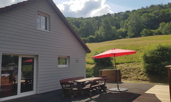 Cornimont Ski Chalet | Homerez - Cozy Chalet in Cornimont with Private Pool