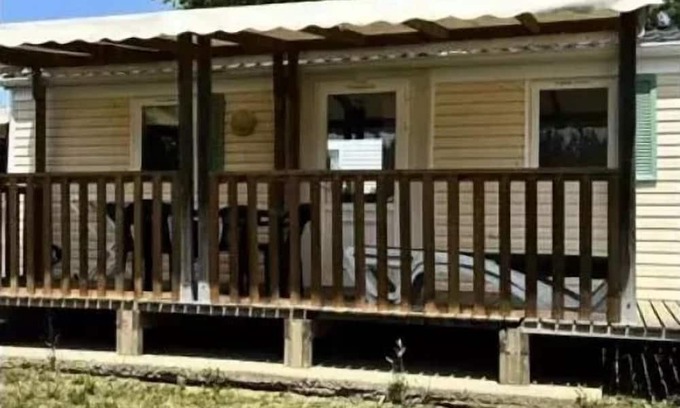Saint-Paul-les-Dax House | Camping les Pins du Soleil* - Mobile home 3 rooms 4 people with air conditioning - TV
